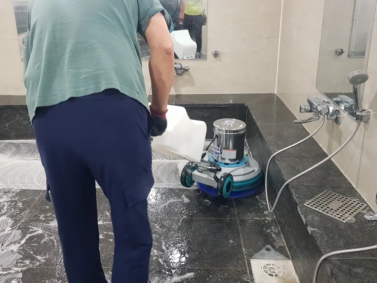 세종시 산울동 찜질방 수전·샤워기 건식 사우나 위생청소 사례 - 행진크린