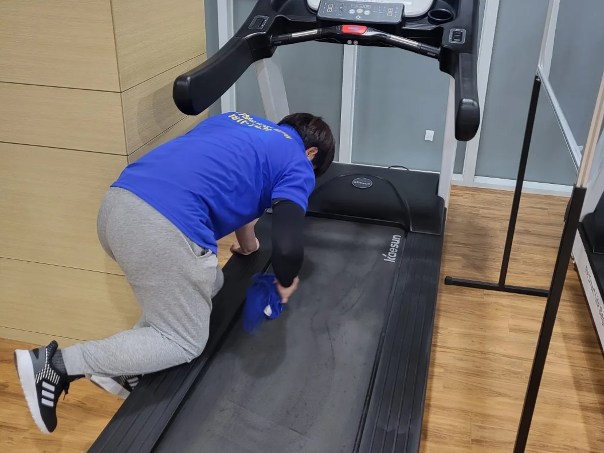세종시 산울동 피트니스 라커 검사실 위생청소 사례 - 행진크린