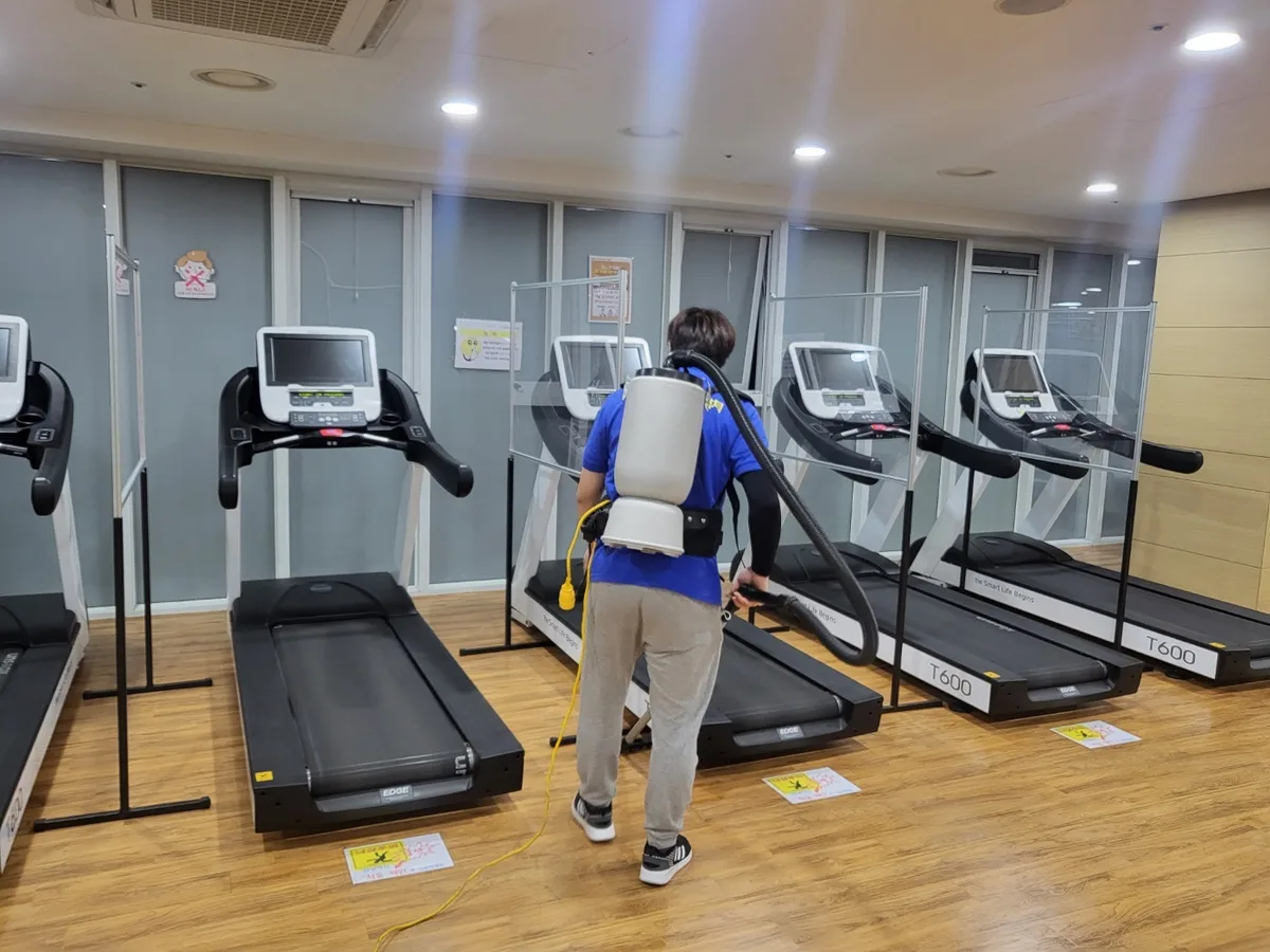 세종시 전동면 헬스장 탕비실 직원 휴게공간 위생청소 사례 - 행진크린